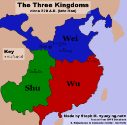 Map of three kingdoms - source Steph M